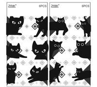 ZEPIQOR 12 Pcs Signets Magnétiques Signets Noir pour Femmes Signets Chats Mignons pour Amoureux des Chats Cadeaux Marqueurs de Page de Livre Magnétiques pour Enseignants Étudiants Amoureux des Livres