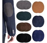 ZEPIQOR 14Pcs Patches à Repasser,11 x 14cm Ovales Patch Thermocollant Tissu Kit Patchs de Réparation Patch Thermocollants pour Vêtements Chemise Costume Veste Coudes et Genoux Trous de Réparation
