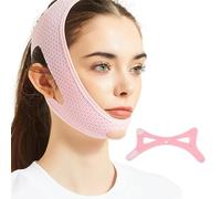 ZEPIQOR Ceinture amincissante pour le visage - Masque de lifting réutilisable en V - Masque de lifting pour le visage - Bandage de lifting du visage - Réducteur de double menton - Bande amincissante