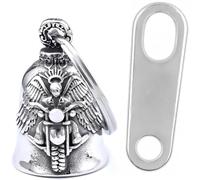 ZEPIQOR Fahrradglocke, ölig Guardian Bell Motorrad, Motorrad Glöckchen, Motorrad Glocke Glücksbringer mit Ring Zum Aufhängen, für Segne Den Frieden