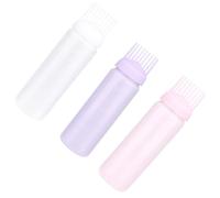 ZEPIQOR Flacon Applicateur d'huile Capillaire, 3pcs Applicateur Huile Cheveux Avec Brosse, 170ml Peigne à Racine, Flacon Applicateur et Brosse Cuir Chevelu Pour Tous Ceux Qui Aiment Colorer Leurs