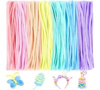 ZEPIQOR Lot de 200 Cure-Pipes, fil chenille, cure pipe, Chenille Loisir Creatif, Chenille Pipe Cleaners Créatif, Bâton Torsadé de Macarons Colorés pour Décorations et Artisanat Créatif Creatifs, DIY