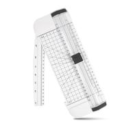 ZEPIQOR Massicot, A4, Coupe Papier, massicot, decoupe papier, Guillotine, pour Home, Verrouillage automatique, avec règle d'extension, pour le papier, les photos, les coupons et les étiquettes