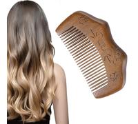 ZEPIQOR Peigne d'accouchement pour les douleurs d'accouchement avec étui en cuir gravé dans le bois sans douleur, cadeau essentiel pour les premières mères enceintes