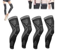 ZEPOIYM Compression de Jambe complète Flytex, Manchon de Compression de Jambe complète Flytex, Soutien du Genou pour la Course, Manchons de Compression pour Genoux et Jambes (M,2 Pairs)