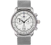 Zeppelin Montre 7690M-1 Chronographe Quartz Homme 42 mm Bracelet acier inoxydable