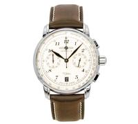 Zeppelin Montre homme 100 Years 7674-6 Analogique Quartz Bracelet cuir