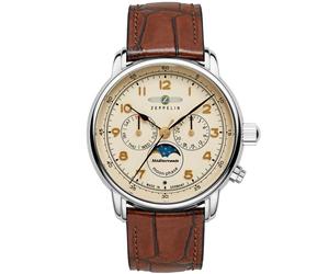 Zeppelin 100 Year Méditerranée Moonphase 96365 - Homme - 42 mm - Quartz - Verre minéral