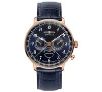 Zeppelin 7038-3 Hindenburg Montre homme avec phase de lune