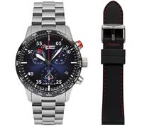 Zeppelin 7298M-3 Set Chronomètre pour Homme Eurofighter À 2 Bracelets Chono 7298