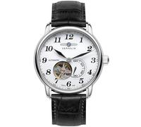 Zeppelin Mixte Chronographe Quartz Montre avec Bracelet en Cuir 7666-1