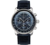 Zeppelin 7680-3 100 ans Zeppelin Alarm Chronographe Montre Homme 42mm 10ATM