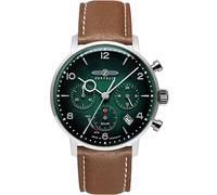 Zeppelin 8086-4N Hindenburg LZ129 Chronographe Montre Homme Solaire 41mm 5ATM