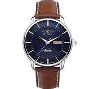 Zeppelin Montre automatique 8466-3 40 mm 5 ATM Verre minéral Argenté Homme