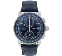 Zeppelin 8670-3, Quartz, 43mm, 5ATM Bleu G