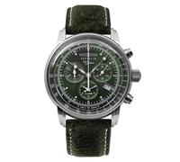 Zeppelin 8680-4 Montre Chronographe À Cadran Vert 100 Ans