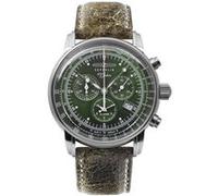 Zeppelin Montre 8680-4 Chronographe Cadran vert 100 Ans Homme