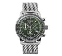 Zeppelin 8680M-4 Montre Chronographe À Cadran Vert 100 Ans
