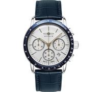 Zeppelin 8878-1 Montre-bracelet Chronographe New York bleue pour hommes