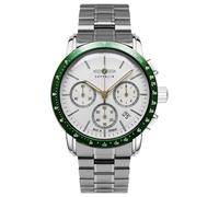 Zeppelin 8878MB4 New York Chronographe 43mm 5ATM Quartz Homme Blanc Argenté