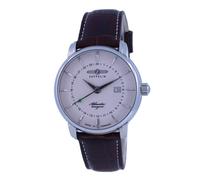 Zeppelin Montre Chronographe Atlantic 8442-5 Homme Acier inoxydable 40 mm Quartz 5 ATM Cuir marron
