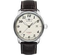 POINT tec Zeppelin Montre Homme Count 7656-5 Analogique Automatique Bracelet Cuir