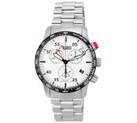 Zeppelin Eurofighter Cadran Beige Quartz Chronographe Acier Z7298M5 pour Homme