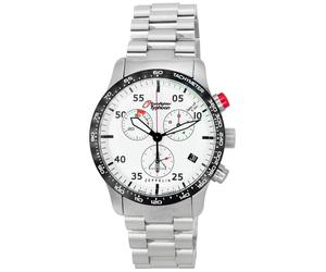 Zeppelin Eurofighter Cadran Beige Quartz Chronographe Acier Z7298M5 pour Homme