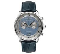 Zeppelin Friedrichshafen 8584-3 Montre pour homme avec chronographe à quartz et bracelet en cuir