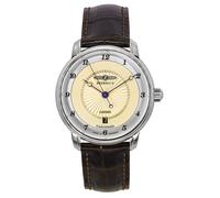 Zeppelin Friedrichshafen Cadran Or Automatique Habillée Cuir Z85565 pour Homme
