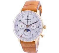 Zeppelin Montre Hindenburg LZ129 Z70391 Cadran blanc Phase de lune Femme