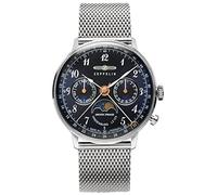 Zeppelin lz129 Hindenburg moonphase Montre Femme Analogique Quartz avec Bracelet Acier Inoxydable 7037M-3