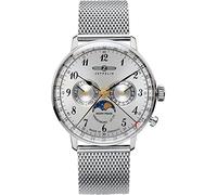 POINT tec Zeppelin Montre chronographe 7036M-1 pour homme argent 40 mm bracelet acier