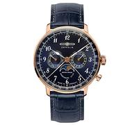 Zeppelin 7038-3, Quartz, 40mm, 3ATM Bleu G