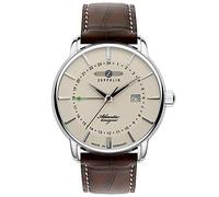 Zeppelin Montre Chronographe Atlantic 8442-5 Homme Acier inoxydable 40 mm Quartz 5 ATM Cuir marron
