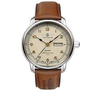 Zeppelin Montre Homme 9664-5 Automatique Cuir Acier inoxydable Étanchéité 5 bars 100 Ans