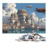 Zeppelin Puzzles en Bois pour Adultes 500 Pièces Décoration Intérieure Family Games Cadeaux d'anniversaire pour Jeux Éducatifs Relaxation Et Sagesse 500pcs (52x38cm)