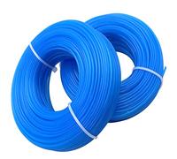 Zeqeey Fil de Coupe de Remplacement Ligne de Trimmer Lot de 2 Cordes Rondes en Nylon de 1,6 mm x 100m de diamètre Total pour débroussailleuse de Jardin de Parc, 50 m x2