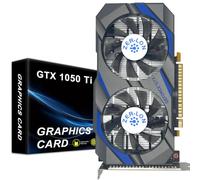 ZER-LON GeForce GTX 1050 Ti Carte graphique de jeu, 4 Go GDDR5 128 bits 1291 MHz DP HDMI DVI-Output GPU, PCI Express 3.0 prend en charge une carte vidéo jusqu'à 4K pour bureau et PC Gaming