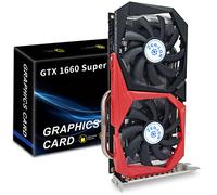 ZER-LON GeForce GTX 1660 Super Cartes graphiques 6 Go, GDRR6 192 bits PCIE 3.0 x 16, double ventilateur de congélation, carte vidéo avec ports HDMI/DP/DVI prenant en charge 4K et 8K HD