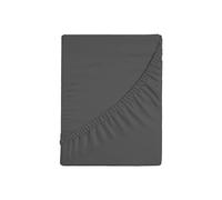 Zer0bed, Drap Housse carré et Demi Couleur Unie 100% Coton, Angle Maxi 30 cm, 1 Place et demie, Graphite, 130 x 200 cm