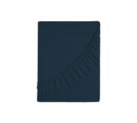 Zer0bed, Drap Housse Simple Couleur Unie 100% Coton, Angle Maxi 30 cm, 1 Place, Bleu, 90 x 200