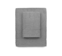 zer0bed, Serviettes de Bain Gris, 2 Serviettes de Bain, Serviette de Visage, Serviette de Bidet, Couleur Unie, Gris, 100% Coton, Lot de 2 pièces