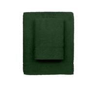 zer0bed, Serviettes de Bain Lilas, 2 Serviettes de Bain, Serviette de Visage, Serviette de Bidet, Couleur Unie, Vert forêt, 100% Coton, Lot de 2 pièces