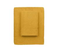 zer0bed, Serviettes de Bain Lilas, 2 Serviettes de Bain, Serviette de Visage, Serviette de Bidet, Couleur Unie, Jaune, 100% Coton, Lot de 2 pièces