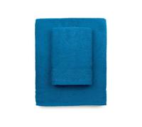 zer0bed, Serviettes de Bain Turquoise, 2 Serviettes de Bain, Serviette de Visage, Serviette de Bidet, Couleur Unie, Turquoise, 100% Coton, Lot de 2 pièces