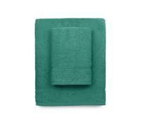 zer0bed, Serviettes de Bain Vert d'eau, 2 Serviettes de Bain, Serviette de Visage, Serviette de Bidet, Couleur Unie, Vert d'eau, 100% Coton, Lot de 2 pièces