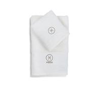 zer0bed Zodiac Set de Serviettes de Bain Signes du Zodiaque, Lot de 2, Serviette de Visage, Serviette invité-Bidet, 100% Coton, Couleur Unie avec Broderie, Poissons