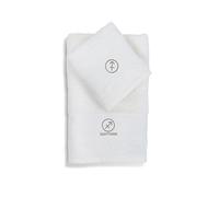 zer0bed Zodiac Set de Serviettes de Bain Signes du Zodiaque, Lot de 2, Serviette de Visage, Serviette invité-Bidet, 100% Coton, Couleur Unie avec Broderie, Sagittaire