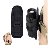 Zerabidpro Poche De Lampe De Poche Rotative À 360 Degrés, Support Universel pour Lampe Torche LED, Étui Tactique Molle en Nylon Durable pour Randonnée, Camping, Activités en Plein Air